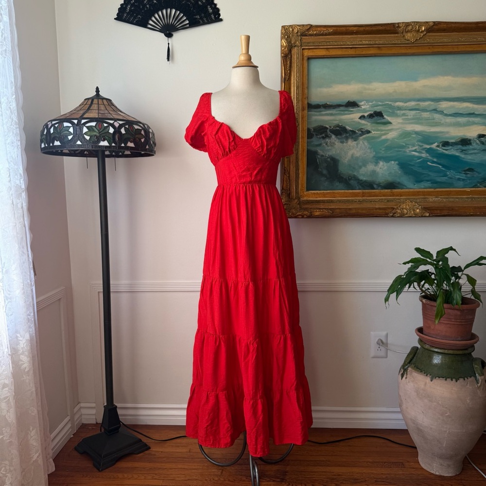 Lulus - Red Maxi Dress